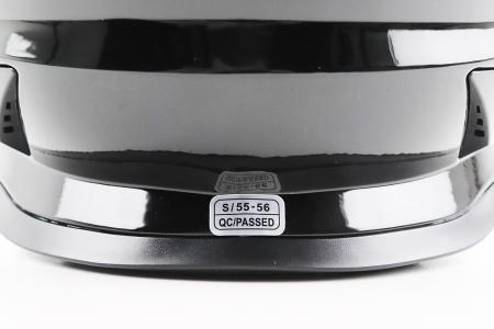 Кросовий шолом до мотоцикла/ендуро/ATV BLD-819-7 S (55-56 см), чорний глянець