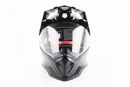Кросовий шолом до мотоцикла/ендуро/ATV BLD-819-7 S (55-56 см), чорний глянець