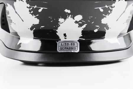 Кросовий шолом до ендуро/ATV BLD-819-7 L (59-60 см), чорний/сіро-синій, BLD