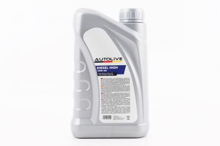 Моторна олія для 4-тактних двигунів 10W-40 DIESEL HIGH, напівсинтетична, 1 л AUTOLIVE