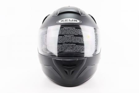 Шолом інтеграл до мотоцикла ZS-806F Solid M з відкидними окулярами чорний мат ZEUS