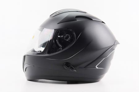 Шолом інтеграл до мотоцикла ZS-806F Solid M з відкидними окулярами чорний мат ZEUS
