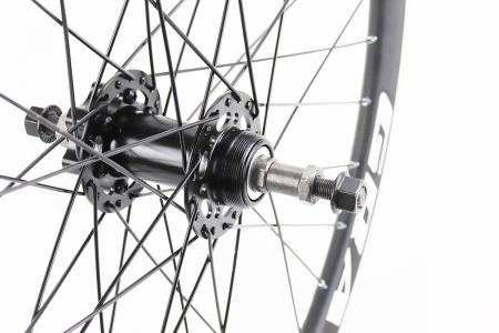 Заднє колесо до велосипеда 24" V/Disk-brake, алюмінієвий обід «крапля», втулка 14Gx36H, під вільнобіг GRAVITY PRC