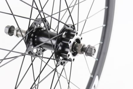 Заднє колесо до велосипеда 24" V/Disk-brake, алюмінієвий обід «крапля», втулка 14Gx36H, під вільнобіг GRAVITY PRC