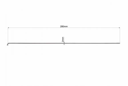 Спиця до велосипеда 14G x 280 мм, чорна PRC