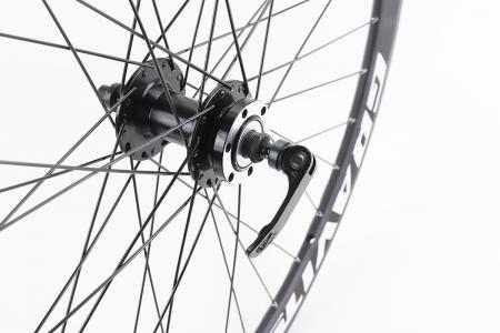 Колесо переднє до велосипеда 27,5" дискове, обід 'крапля' 14Gx36H, втулка NECO MS31F, з ексцентриком, PRC