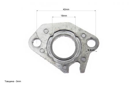 Прокладка патрубка карбюратора до скутера Honda DIO AF34/AF35 (пластмасова) d-18mm + манжета PRC