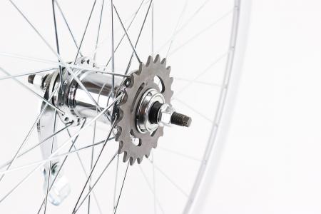 Колесо заднє до велосипеда 28\" з алюмінієвим ободом «крапля», втулка ХВЗ VELOSTEEL 14Gx36H, з гайками, сіре PRC
