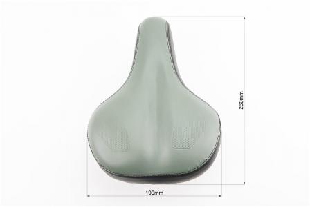 Сідло до велосипеда 260x190 мм A-57, чорно-сіре AVANTI