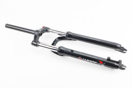 Амортизаційна вилка до велосипеда 27,5" FRK-27, 1-1/8" без різьби, хід 80 мм, шток 200 мм, під дискове гальмо, з блокуванням M-Lockout, AVANTI