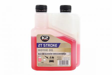 Моторна олива 2T до двотактних двигунів 500 мл 2T STROKE RED K2, напівсинтетична