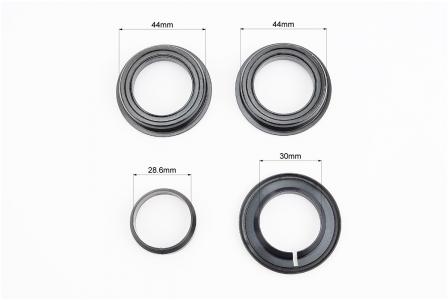 Рульова колонка до велосипеда 1-1/8" (44/28,6x44/30) напівінтегрована FP-H835B Feimin, чорна