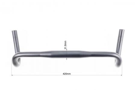 Руль до шосейного велосипеда ROAD 31,8x420 мм, алюмінієвий, чорний Viper