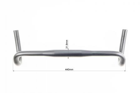 Руль дорожній до велосипеда ROAD 31,8x440 мм, алюмінієвий, Viper