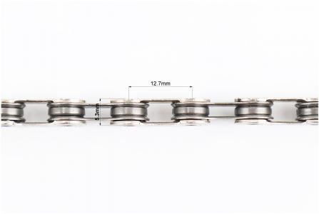 Ланцюг приводний до велосипеда 1/2x11/128 118L, 12 швидкостей, сріблястий YBN