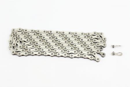 Ланцюг приводний до велосипеда 1/2x11/128 118L, 12 швидкостей, сріблястий YBN