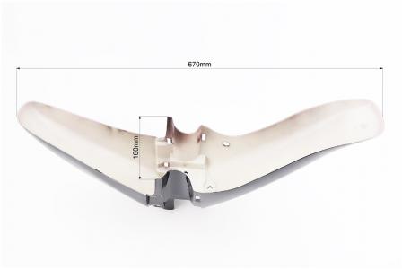 Переднє крило до скутера Viper, пластикове, чорне