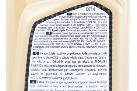 Гальмівна рідина синтетична DOT4 1L до автомобіля K2
