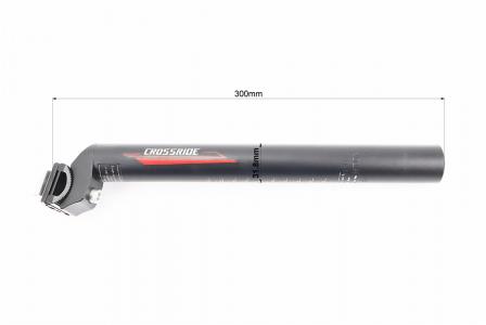 Підсідельний штир до велосипеда MTB 31,8×300 мм алюмінієвий, чорний CROSSRIDE (PRC)