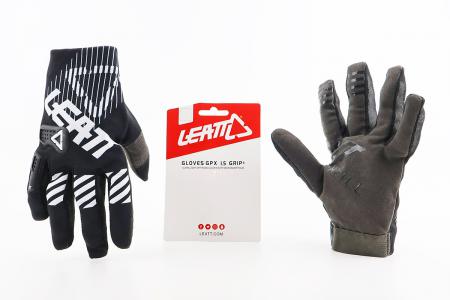 Рукавички до мотоцикла L чорно-сірі з сенсорним пальцем LEATT