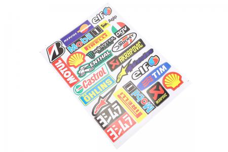 Набір наклейок 25 шт «multi-brand» A8017 (20x30 см) PRC