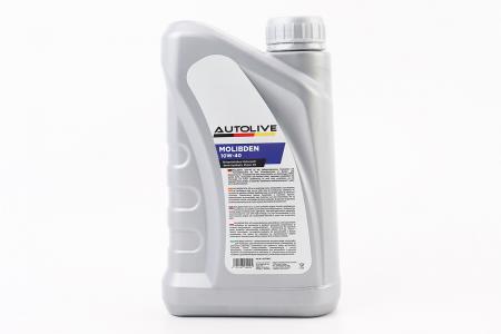 Моторна олива 4T 10W-40 напівсинтетична Molibden Benzin 1 л до мотоцикла AUTOLIVE
