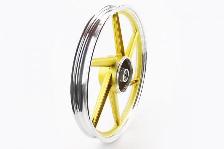 Диск задній литий 1,6-17 до скутера ALPHA/ACTIVE, жовтий PRC