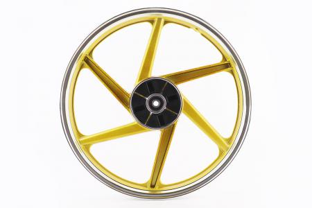 Диск задній литий 1,6-17 до скутера ALPHA/ACTIVE, жовтий PRC