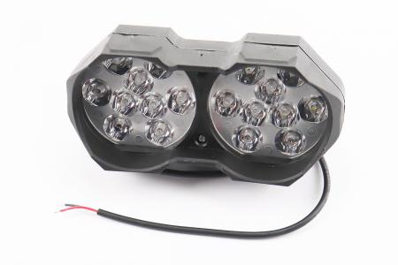 Фара подвійна додаткова світлодіодна 18 LED (146×62 мм) з кріпленням PRC