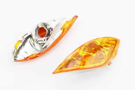 Повороти передні до скутера Yamaha JOG SA-36J/39J, комплект 2 шт, жовті, PRC