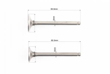 Комплект клапанів до мотоцикла JIALING 70-110-125cc