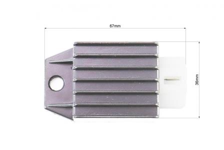 Реле-регулятор напруги до мотоцикла Delta, 4 контакти (квадратний роз'єм) FENGRI