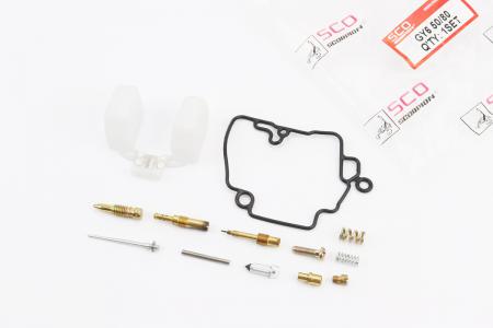 Ремкомплект карбюратора до скутера 50-80cc 4T, 12 деталей, з поплавцем Scorpion