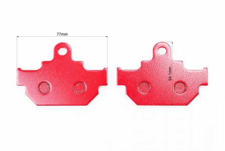 Гальмівні дискові колодки до мотоциклів Suzuki GZ250/GZ125/TU250/VL250/LS650; SIAMOTO Geco 250, комплект, червоні, YONGLI