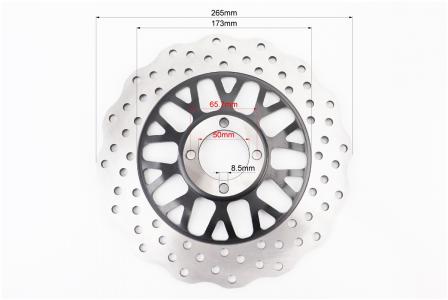 Диск гальмівний передній до X-Road Light 200 265 мм PRC