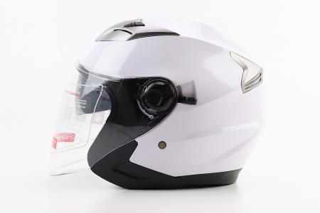 Відкритий мотоциклетний шолом BLD-708 M (57-58 см), білий глянець