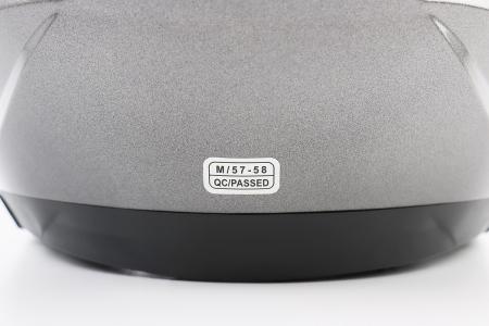 Шолом відкритий до мотоцикла BLD-708 M (57-58 см), сірий глянець — BLD