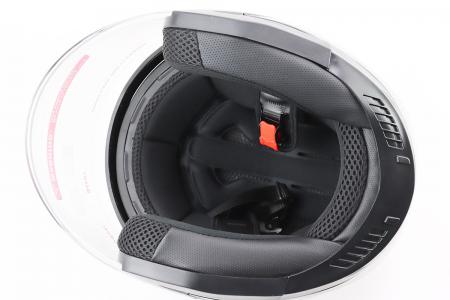 Шолом відкритий до мотоцикла BLD-708 M (57-58 см) з відкидними окулярами, чорний глянцевий