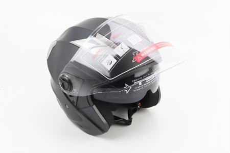 Шолом відкритий до мотоцикла BLD-708 M (57-58 см), чорний матовий BLD