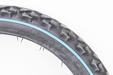 Шина до велосипеда 16x1,75 (47-305) шипована зі синьою смугою S-186 DELI