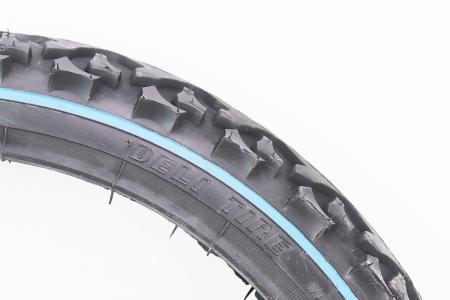 Шина до велосипеда 16x1,75 (47-305) шипована зі синьою смугою S-186 DELI