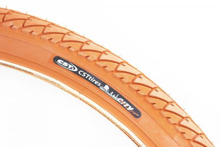 Шина до велосипеда 26x1,95 (52-559) дорожня коричнева SKIP C1446 CST