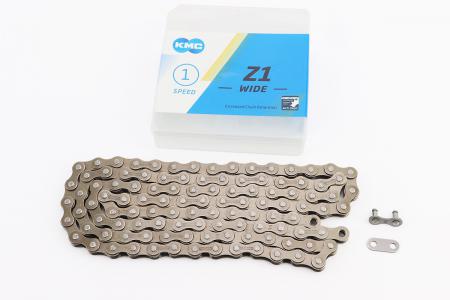 Ланцюг приводний до велосипеда 1/2x1/8 112L 1 швидкість Z1 коричневий KMC