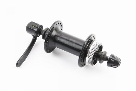 Передня втулка до гірського велосипеда HB-TX505, 14Gx36H, Center Lock до дискового гальма, з ексцентриком, алюмінієва, SHIMANO