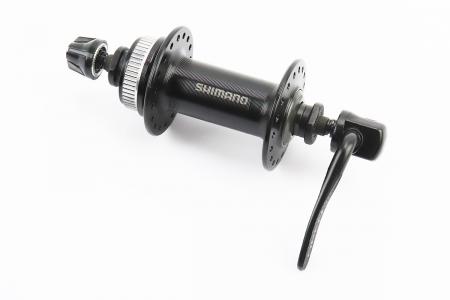 Передня втулка до гірського велосипеда HB-TX505, 14Gx36H, Center Lock до дискового гальма, з ексцентриком, алюмінієва, SHIMANO