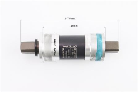 Картриджна каретка до велосипеда (MTB) 68×117,5 мм BB-UN300, квадратний вал SHIMANO