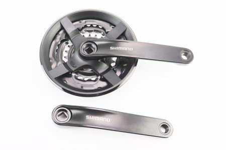 Шатуни до гірського велосипеда 175 мм 42-34-24T під квадрат FC-TY301 Tourney SHIMANO