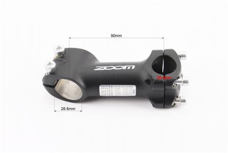Винос керма до велосипеда MTB 28,6x25,4x90 мм алюмінієвий чорний TDS-C369A-8 ZOOM