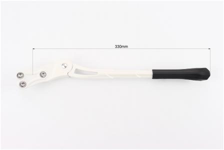 Підніжка бокова задня до велосипеда 26" HS-016 алюмінієва біла PRC