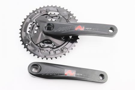Шатуни до велосипеда MTB «квадрат» 170 мм, 44-32-22T, алюмінієві, чорні NSA-3007 Neco